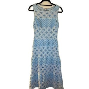 Rebecca Minkoff NWT Baby Blue Bateau Neckline Long Dress Women's US 6